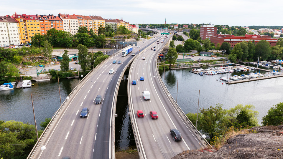 Trafik på Essingeleden, Stockholm