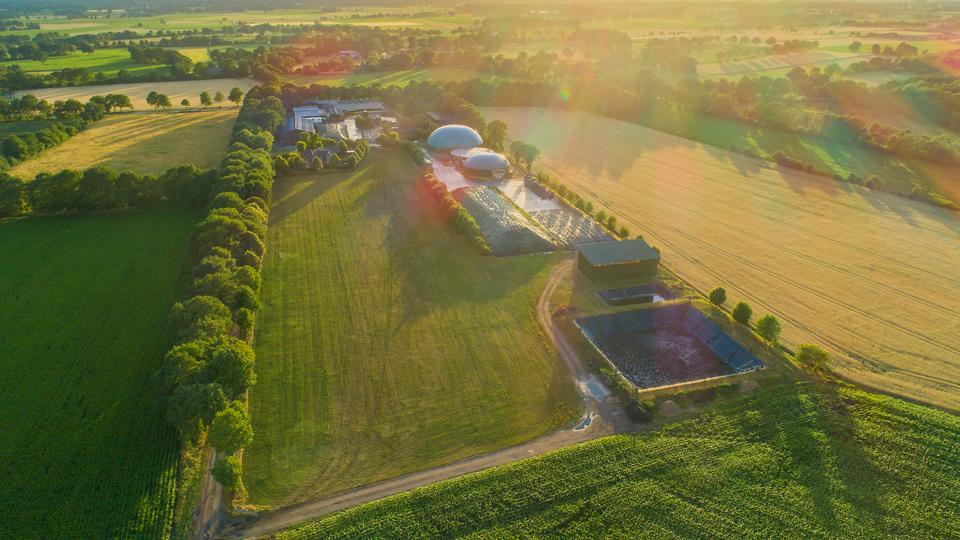 Biogas plant for power generation and energy