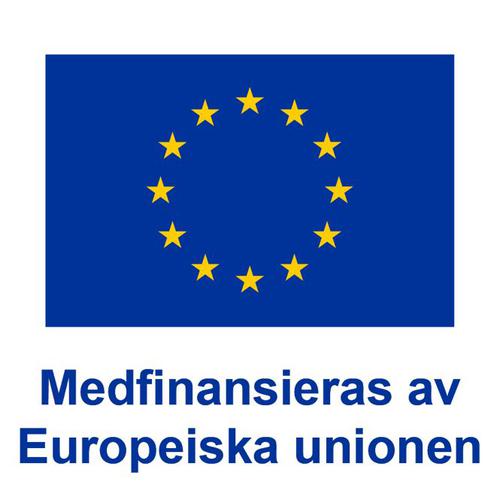 EU-emblem "Medfinansieras av Europeiska Unionen"
