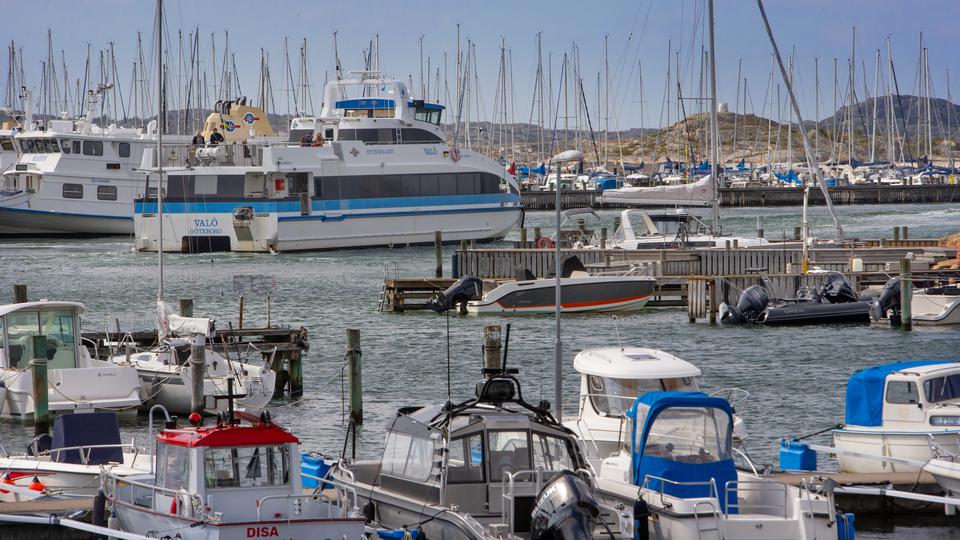 Båtar som ligger i en småbåtshamn
