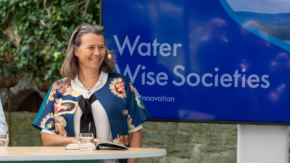 Åsa Romson pratar på seminarium i Almedalen